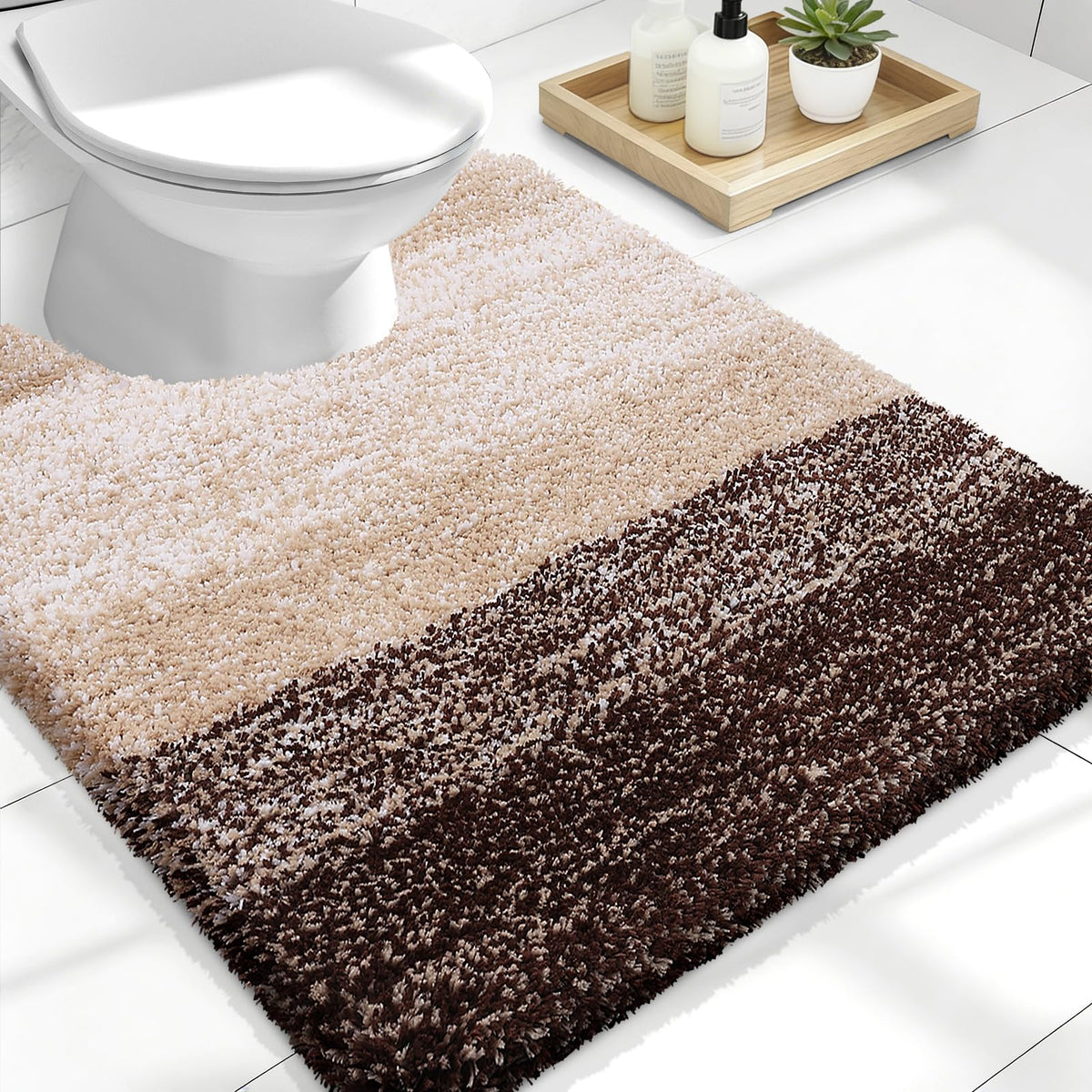 OLANLY Extra-Soft Absorbent Microfiber Bathroom Rug Mat