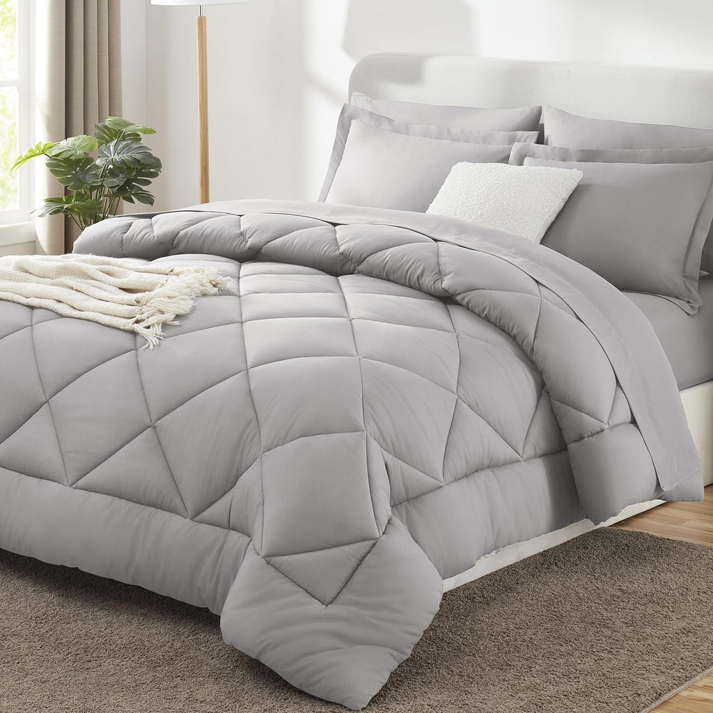 CozyLux Comforter Set, Down Alternative Bedding Set with Sheets, 5/7 Pieces