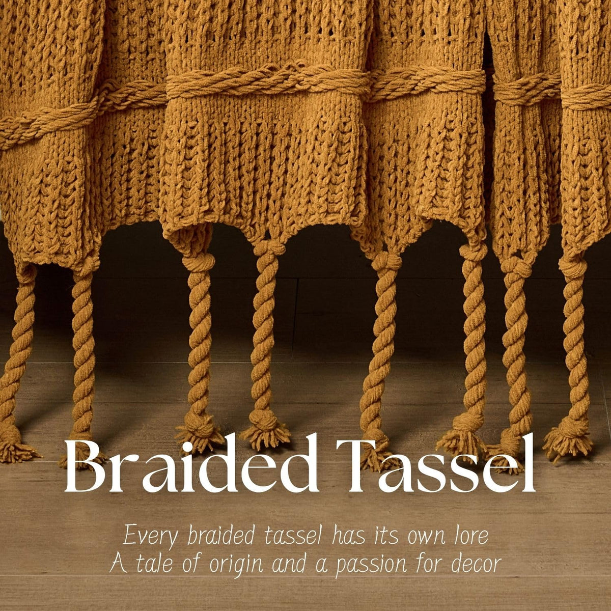 Boho Knitted Chenille Blanket with Tassels - Lightweight & Soft All-Season Throw - 3D Classic Pattern for Living Room Bedroom Couch