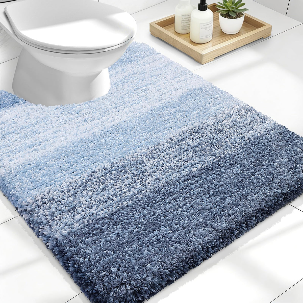 OLANLY Extra-Soft Absorbent Microfiber Bathroom Rug Mat