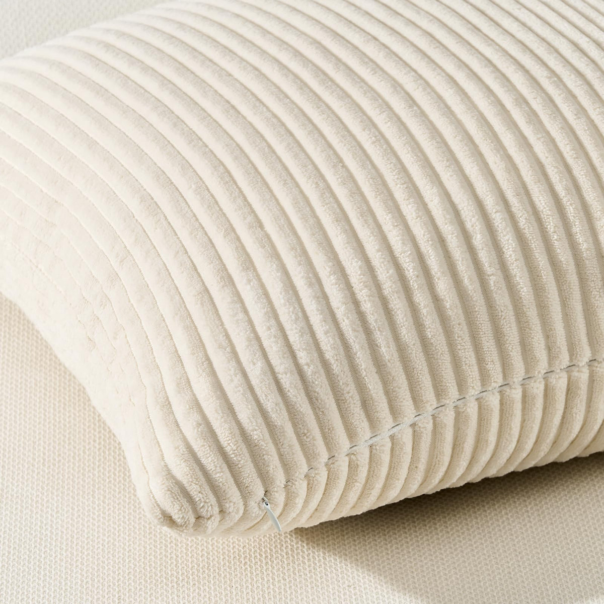 Topfinel Cushion Cover Yellow Green Set of 4 Corduroy Pillow Covers Cushion Cover Decorative Cushion Cover Sofa Cushion Deco for Sofa Bedroom Living Room Balcony Children Fluffy Gradient