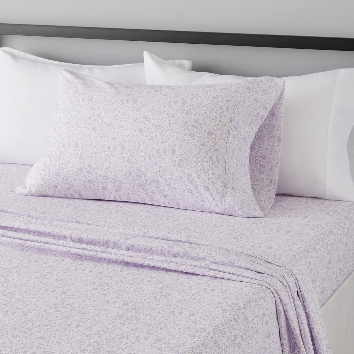 Amazon Basics Lightweight Super Soft Easy Care Microfiber 4-Piece Bed Sheet Set with 14-Inch Deep Pocket