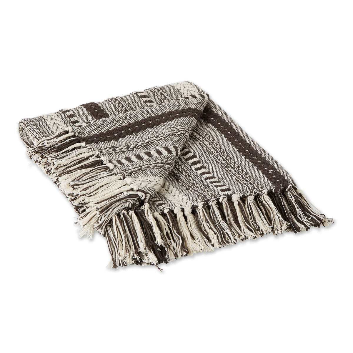DII Braided Striped Decorative Throw Blanket for Sofa