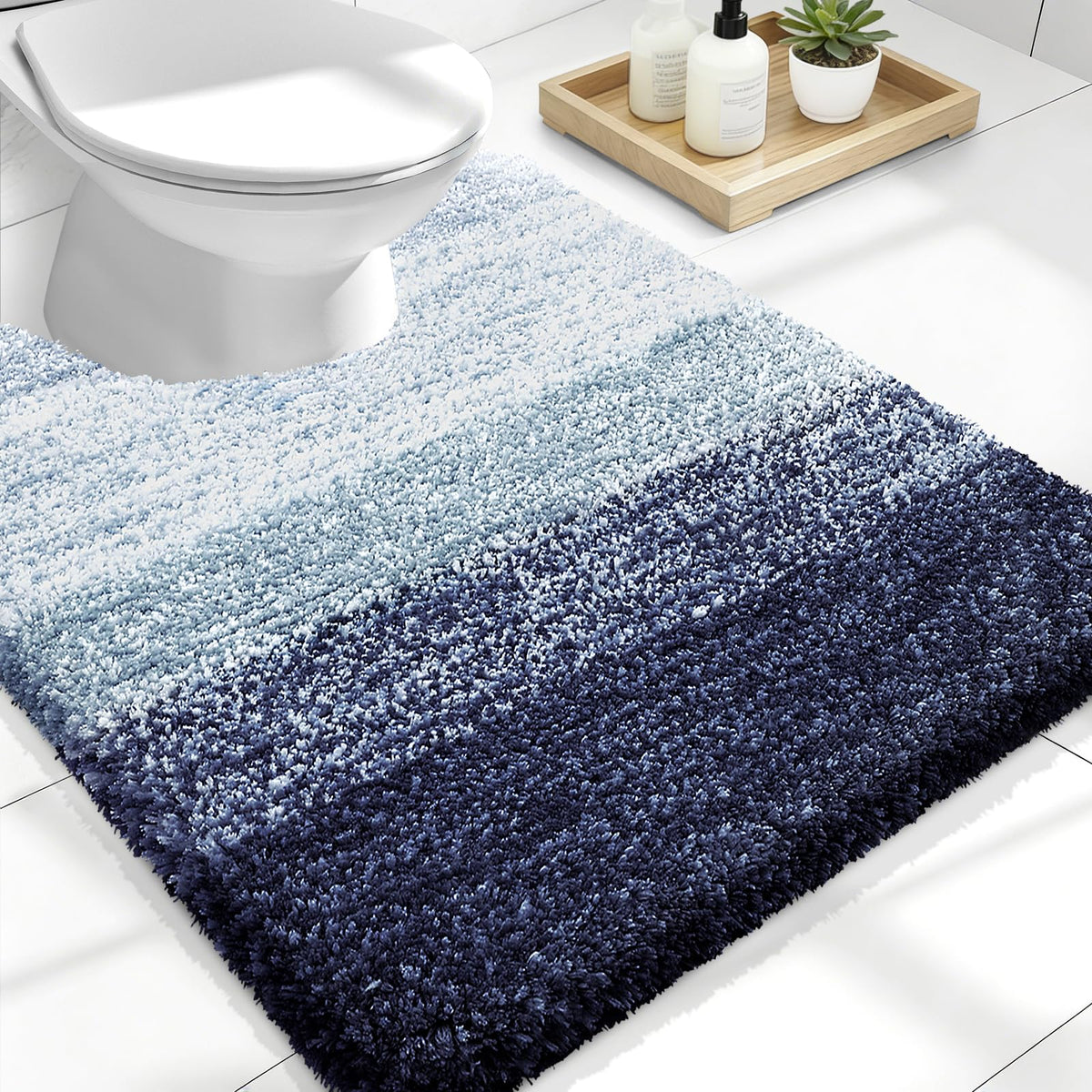 OLANLY Extra-Soft Absorbent Microfiber Bathroom Rug Mat
