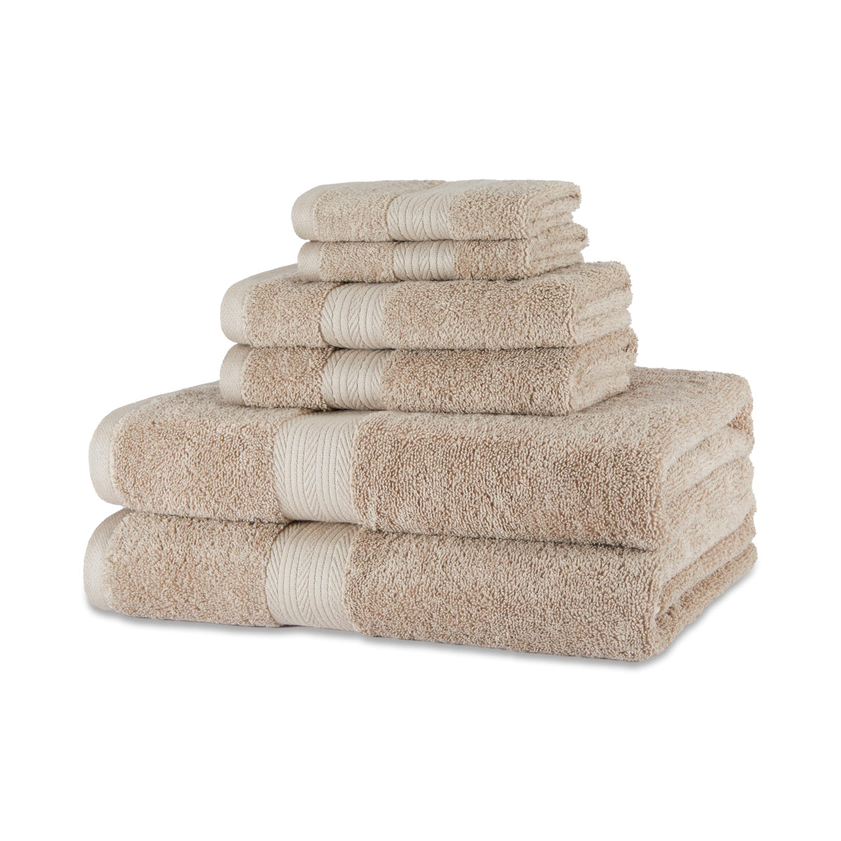 Amazon Basics Oversized Fade-Resistant Cotton Towel Set