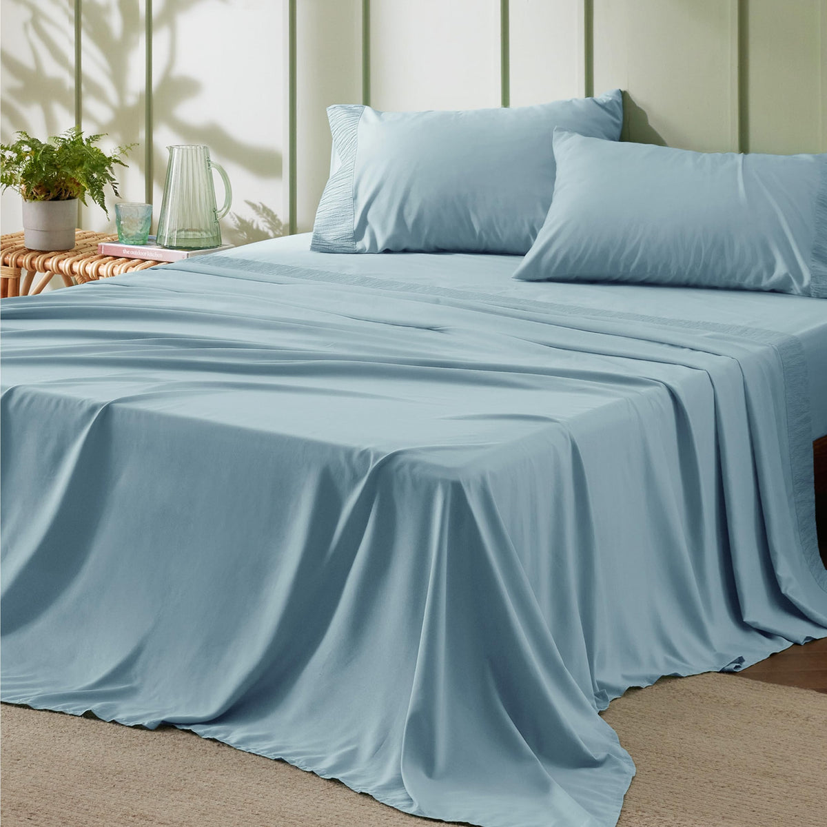 Bedsure Sheet Set - Soft Sheets - Breathable & Cooling - Hotel Luxury - Easy Care Polyester Microfiber Bedding