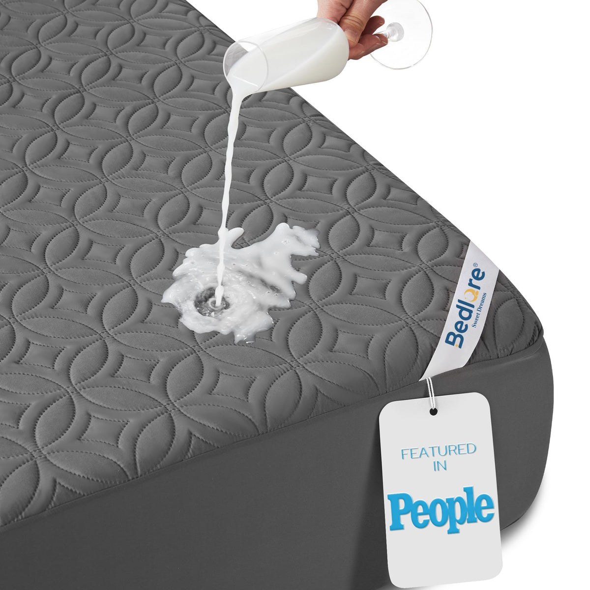 BEDLORE Waterproof Breathable Mattress Protector Cover