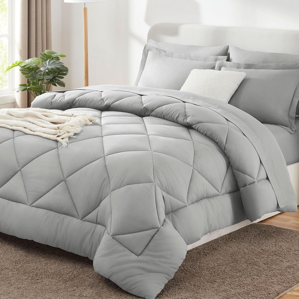 CozyLux Comforter Set, Down Alternative Bedding Set with Sheets, 5/7 Pieces