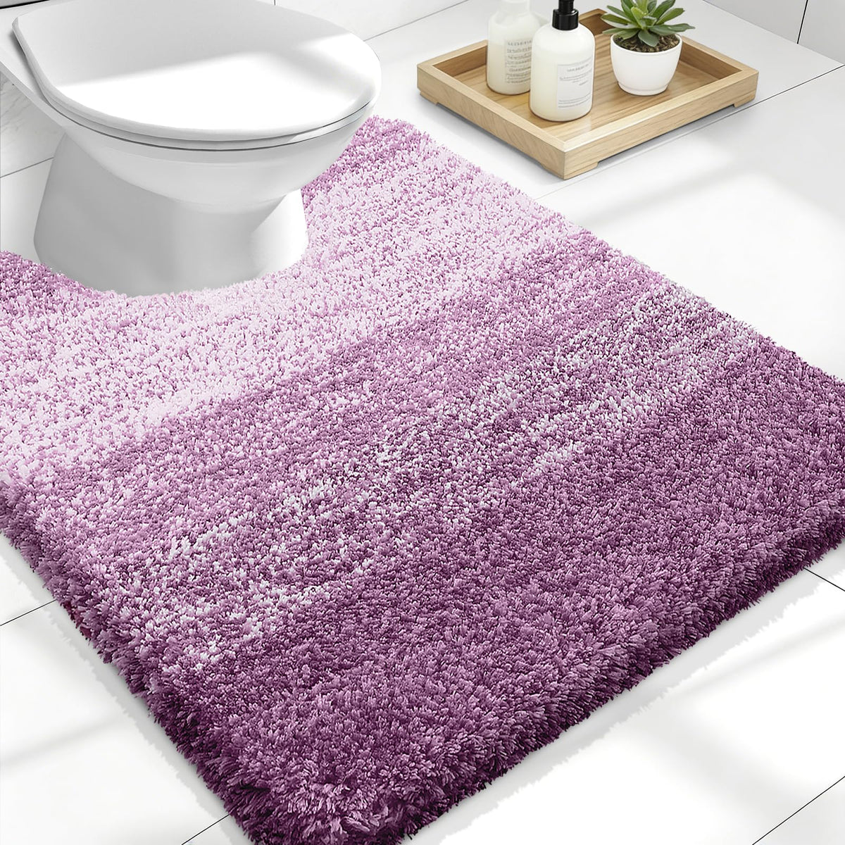 OLANLY Extra-Soft Absorbent Microfiber Bathroom Rug Mat