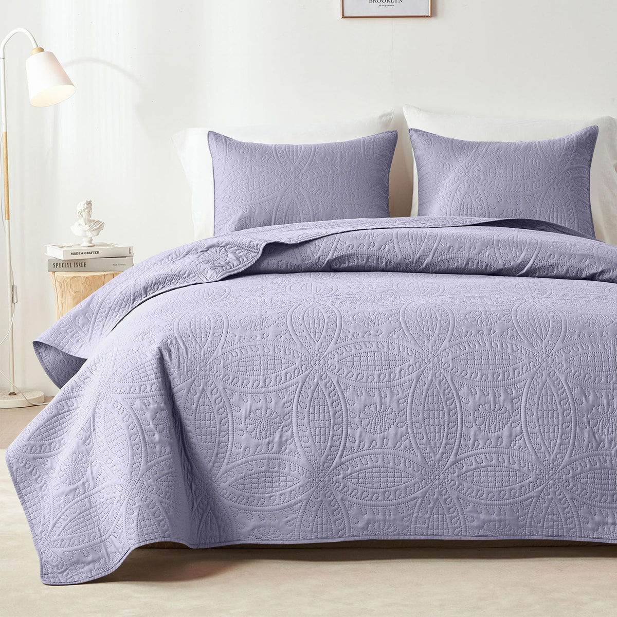 Akkialla Rose Floral Botanical All-Season Quilt Set