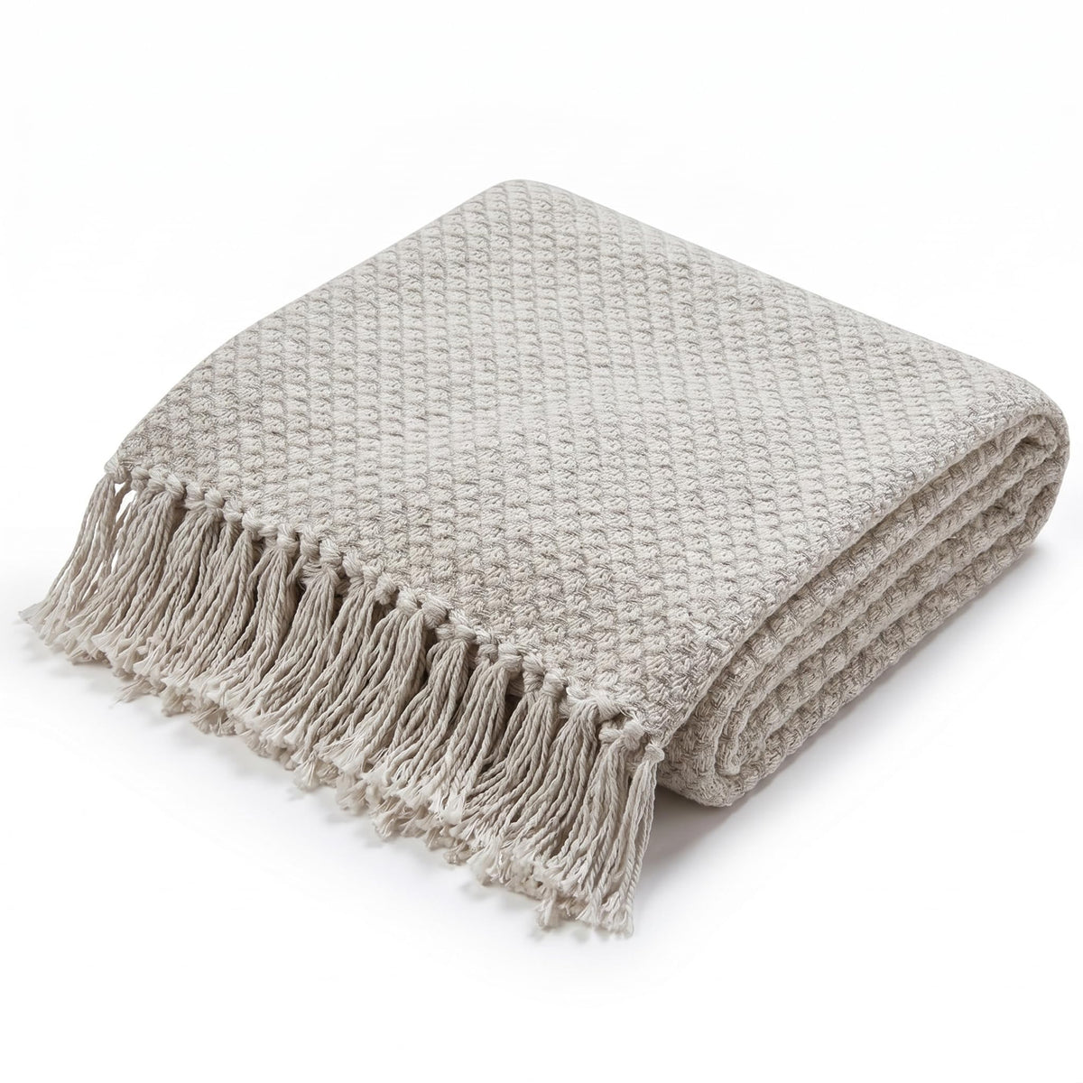 Americanflat Cotton Herringbone Throw Blanket for Sofa