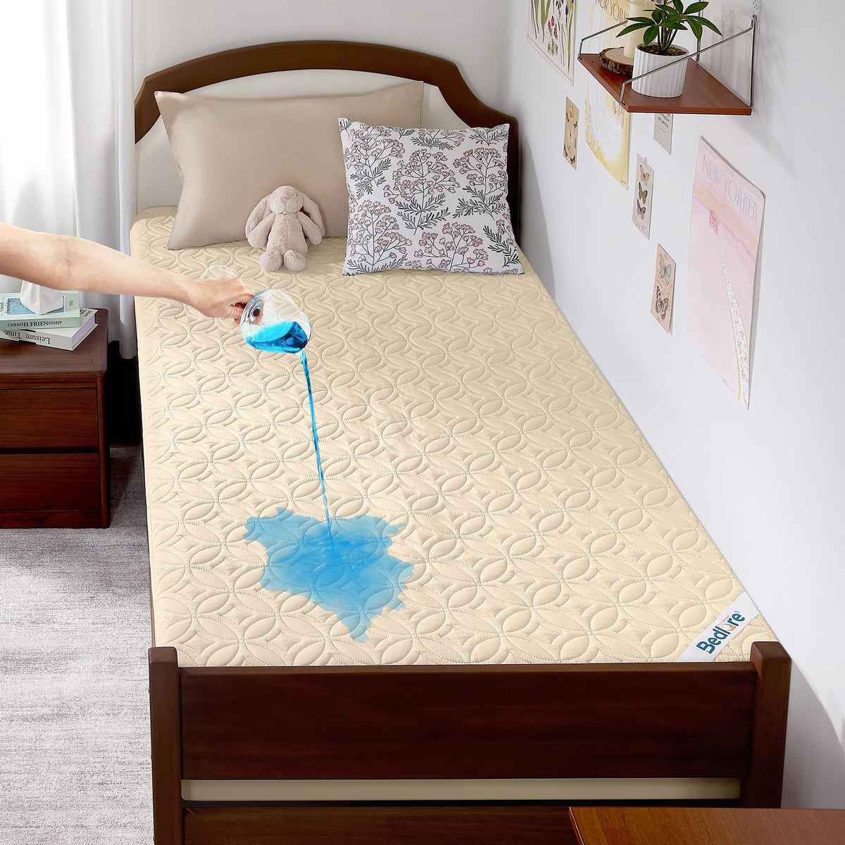 BEDLORE Waterproof Breathable Mattress Protector Cover