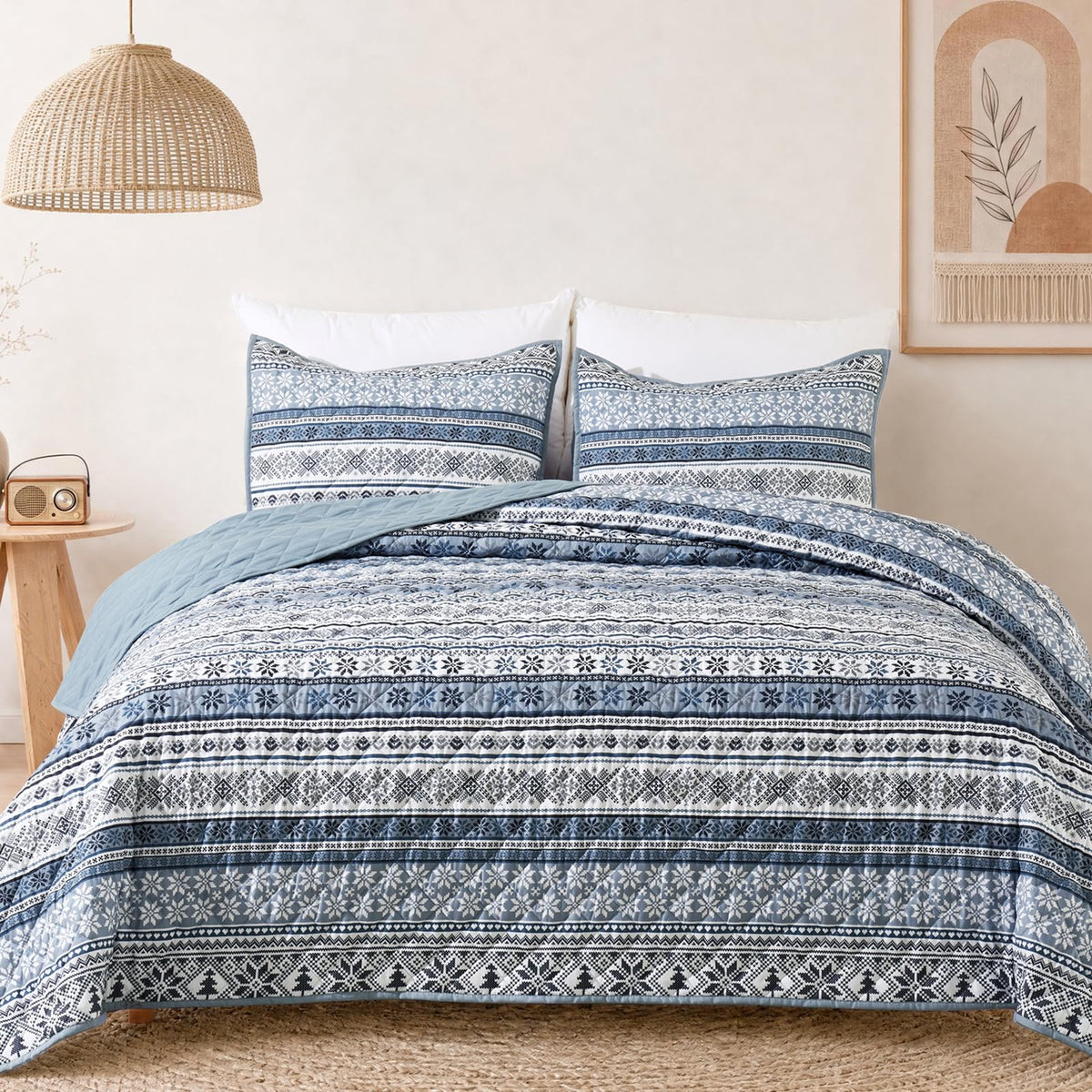 WRENSONGE 3-Piece Lightweight Quilt Bedding Set