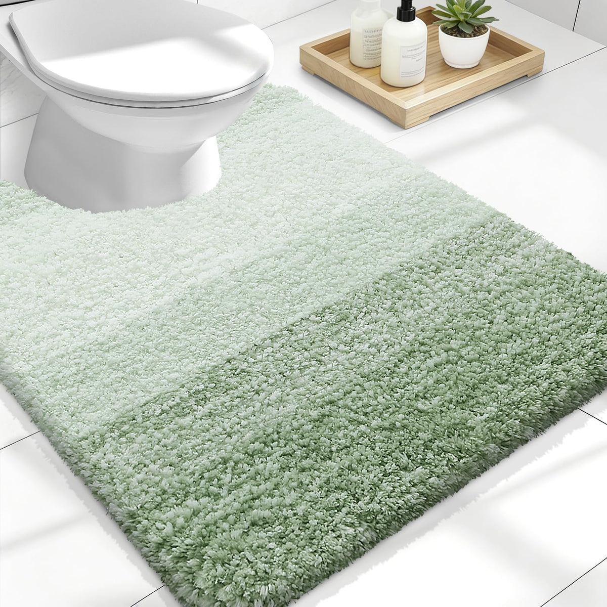 OLANLY Extra-Soft Absorbent Microfiber Bathroom Rug Mat