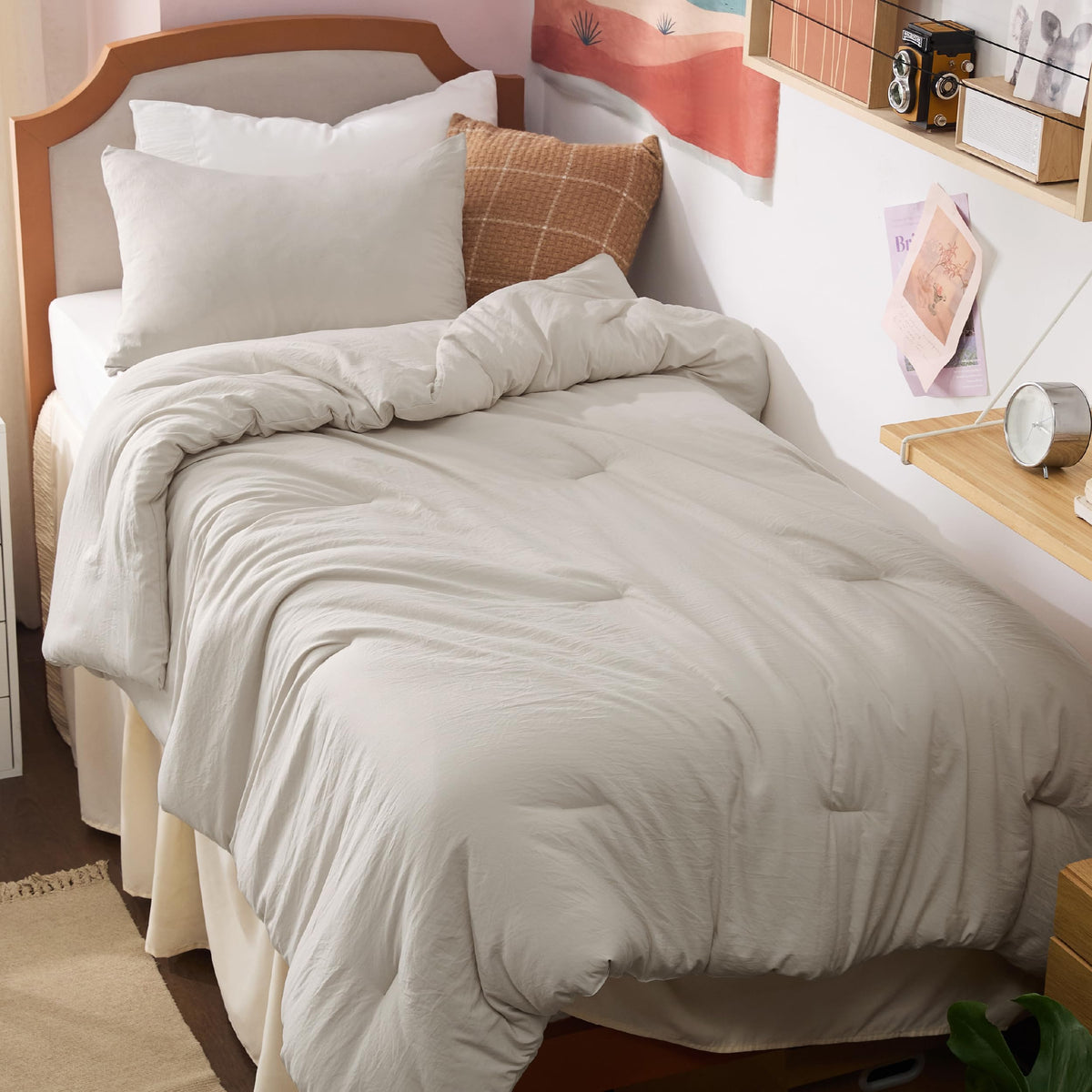 Bedsure Comforter Set Prewashed Soft Bedding Set 3Pcs