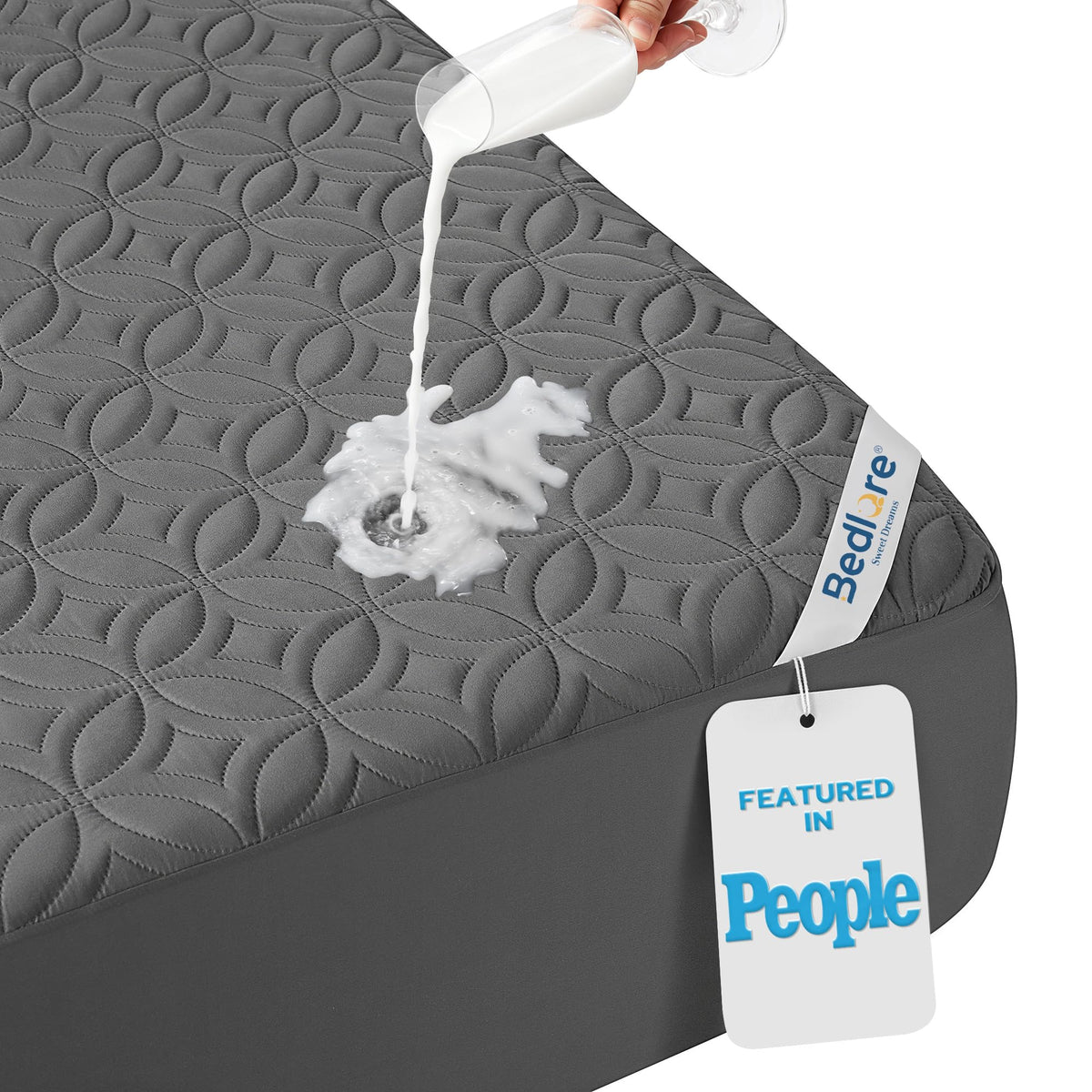 BEDLORE Waterproof Breathable Mattress Protector Cover