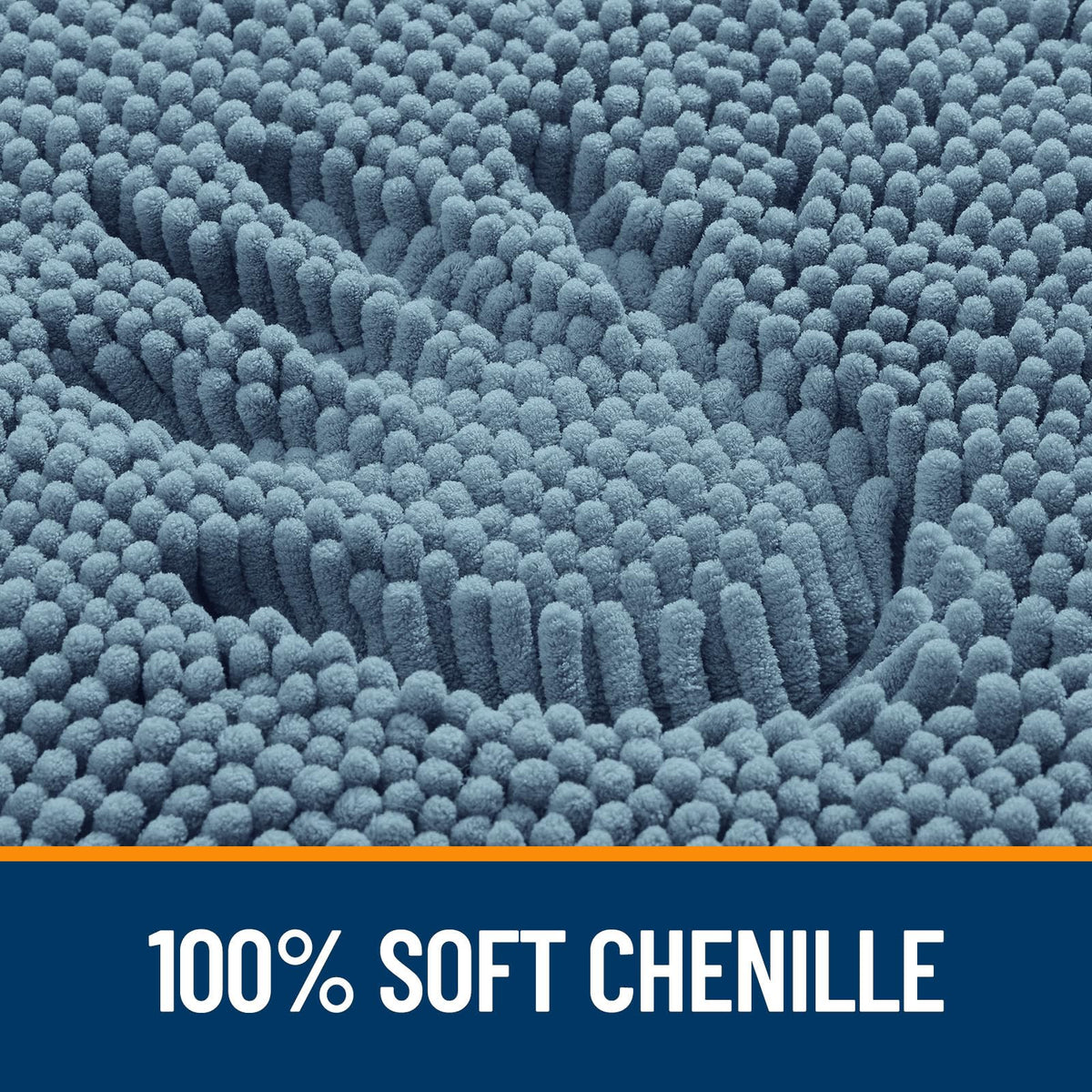 OLANLY Bathroom Rugs, Extra Soft Absorbent Chenille Bath Rugs