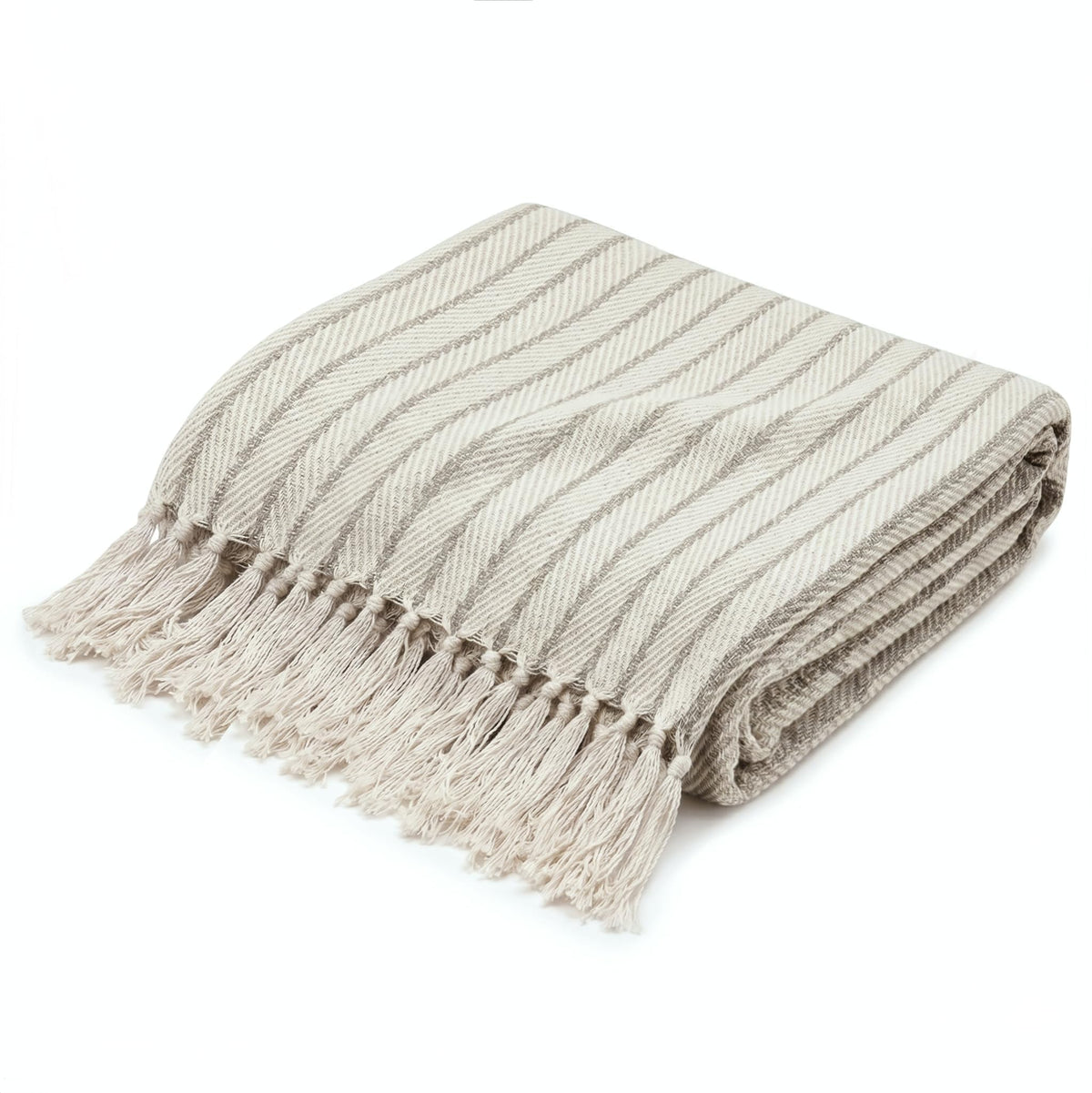 Americanflat Cotton Herringbone Throw Blanket for Sofa
