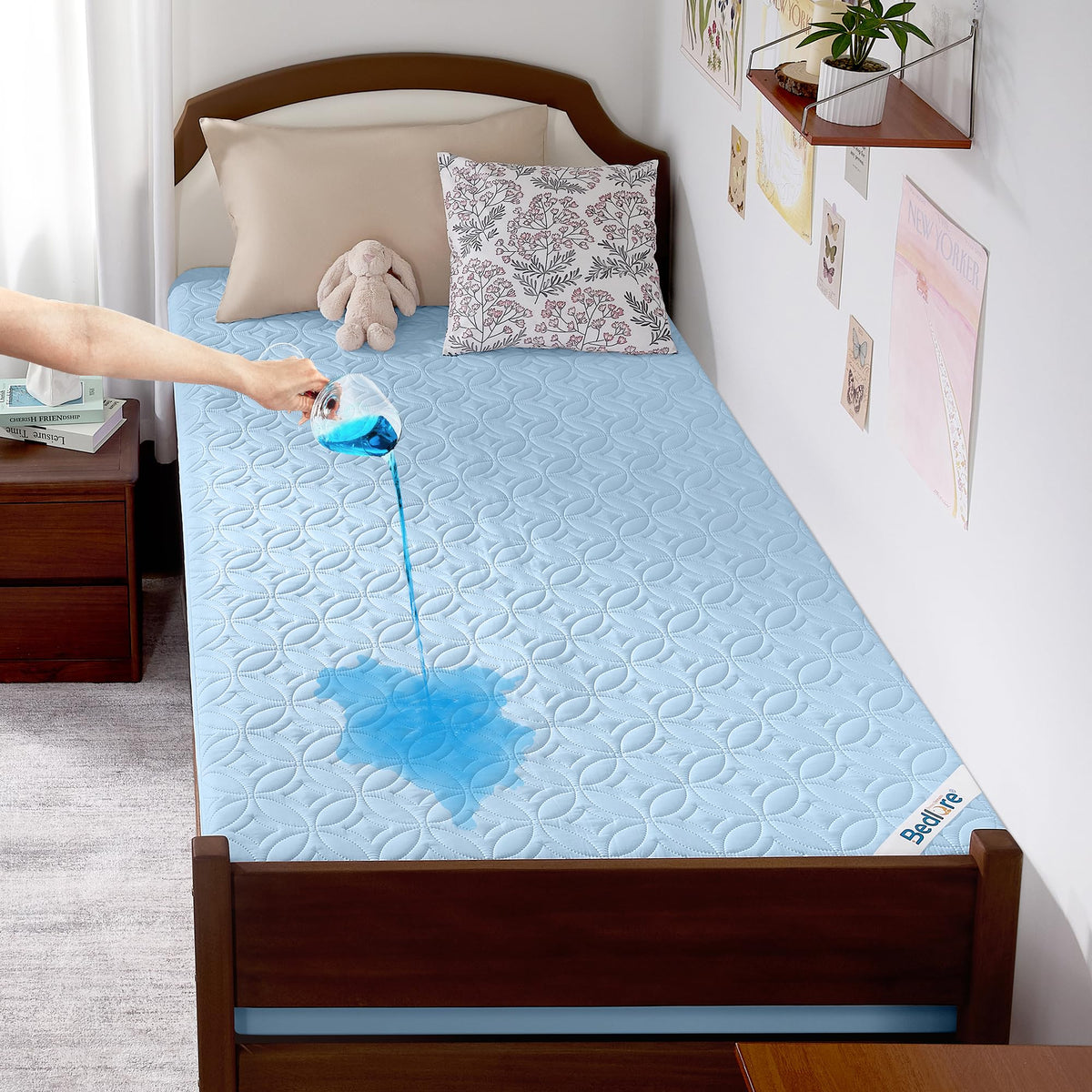BEDLORE Waterproof Breathable Mattress Protector Cover