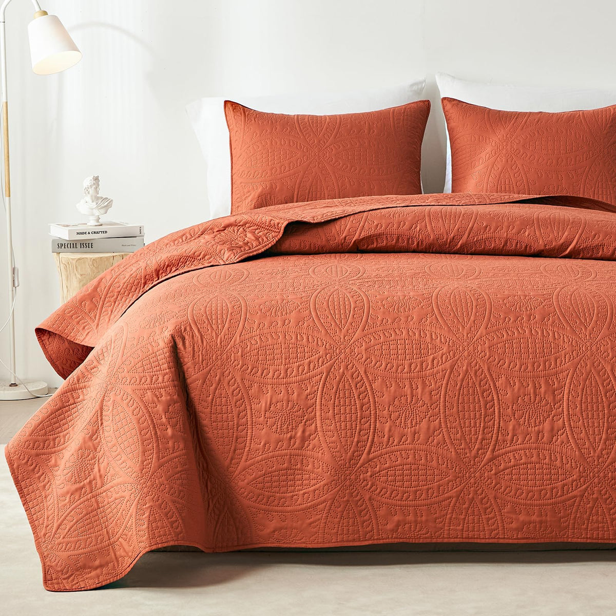 Akkialla Rose Floral Botanical All-Season Quilt Set