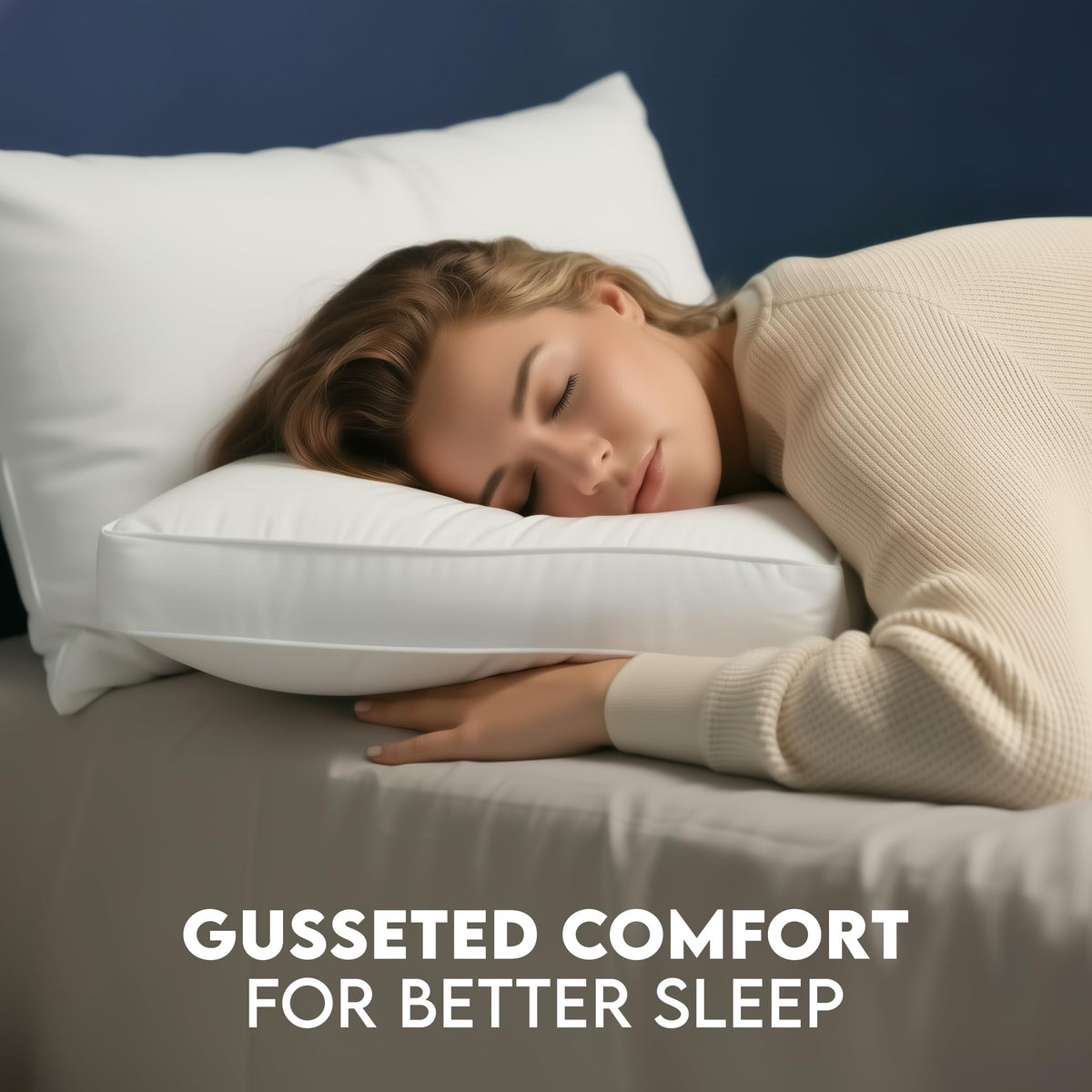 Utopia Bedding Bed Pillows for Sleeping Queen Size (White), Set of 6, Cooling Hotel Quality, Gusseted Pillow for Back, Stomach or Side Sleepers