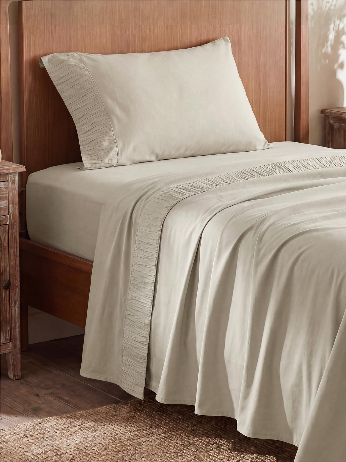 Bedsure Sheet Set - Soft Sheets - Breathable & Cooling - Hotel Luxury - Easy Care Polyester Microfiber Bedding