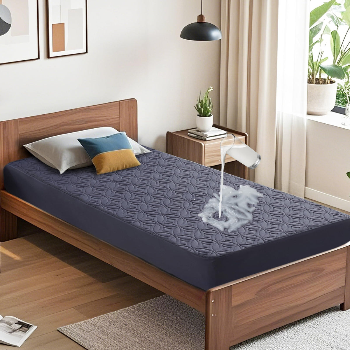 BEDLORE Waterproof Breathable Mattress Protector Cover