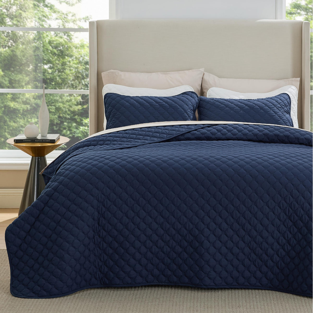 Bedsure Lightweight Basket-Weave Quilt Bedspread Set