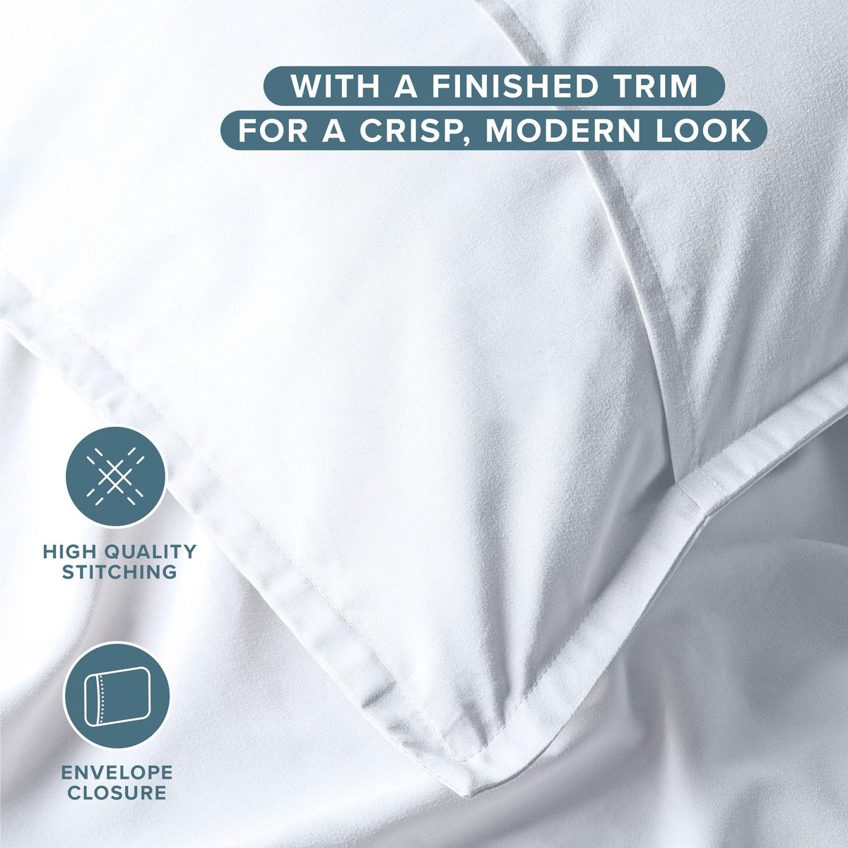 Bare Home Microfiber Pillow Sham Covers