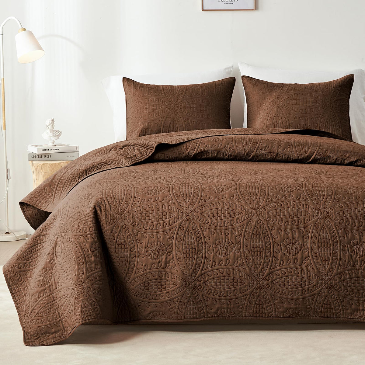 Akkialla Rose Floral Botanical All-Season Quilt Set