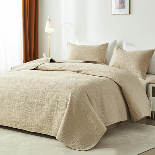 akkialla Rose Floral Quilt Bedding Set,Botanical Flower Pattern Coverlet Set for All Seasons
