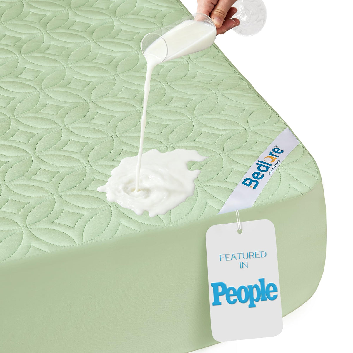 BEDLORE Waterproof Breathable Mattress Protector Cover