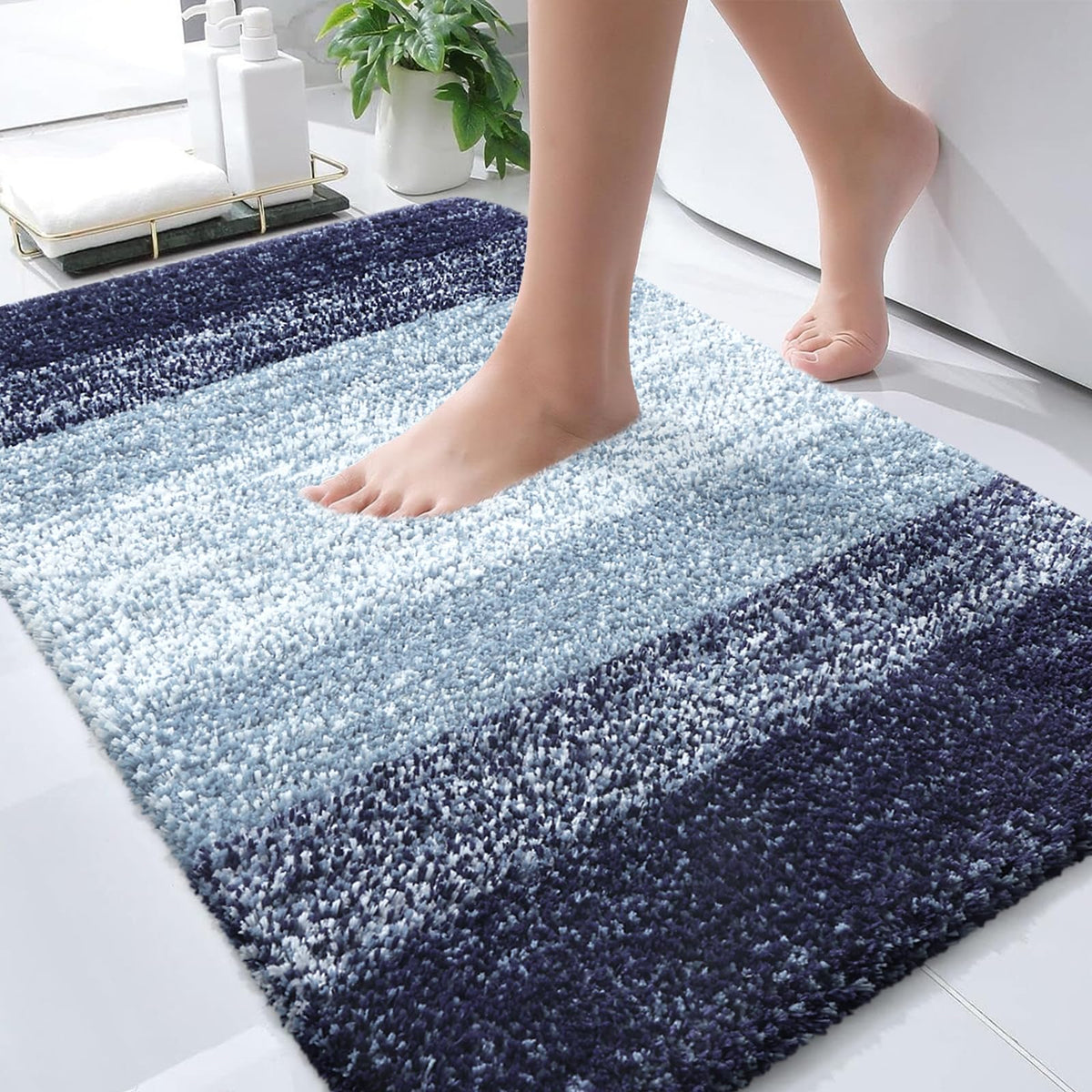 OLANLY Extra-Soft Absorbent Microfiber Bathroom Rug Mat