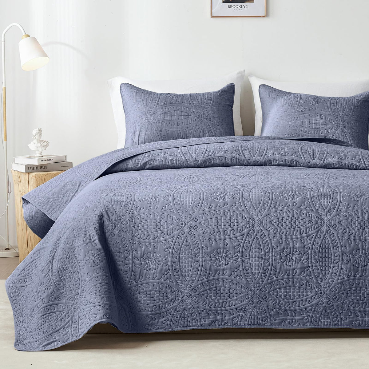 Akkialla Rose Floral Botanical All-Season Quilt Set