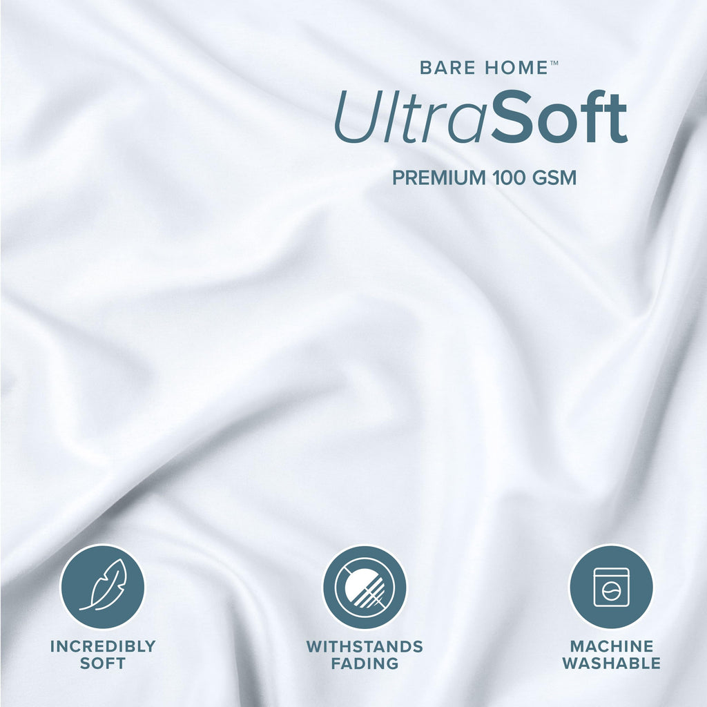 Bare Home Microfiber Pillow Sham Covers