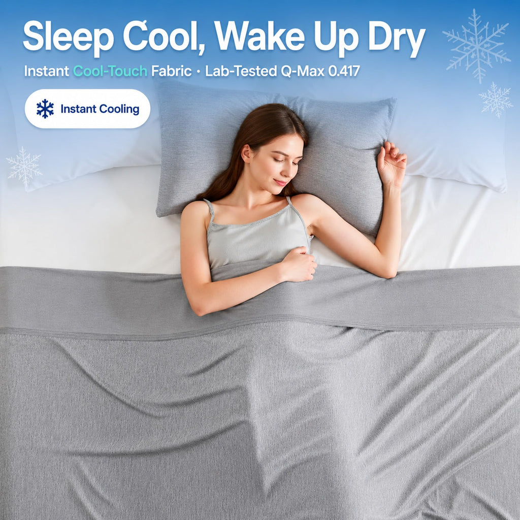 PolarEdge Cooling Blanket for Hot Sleepers and Warm Nights