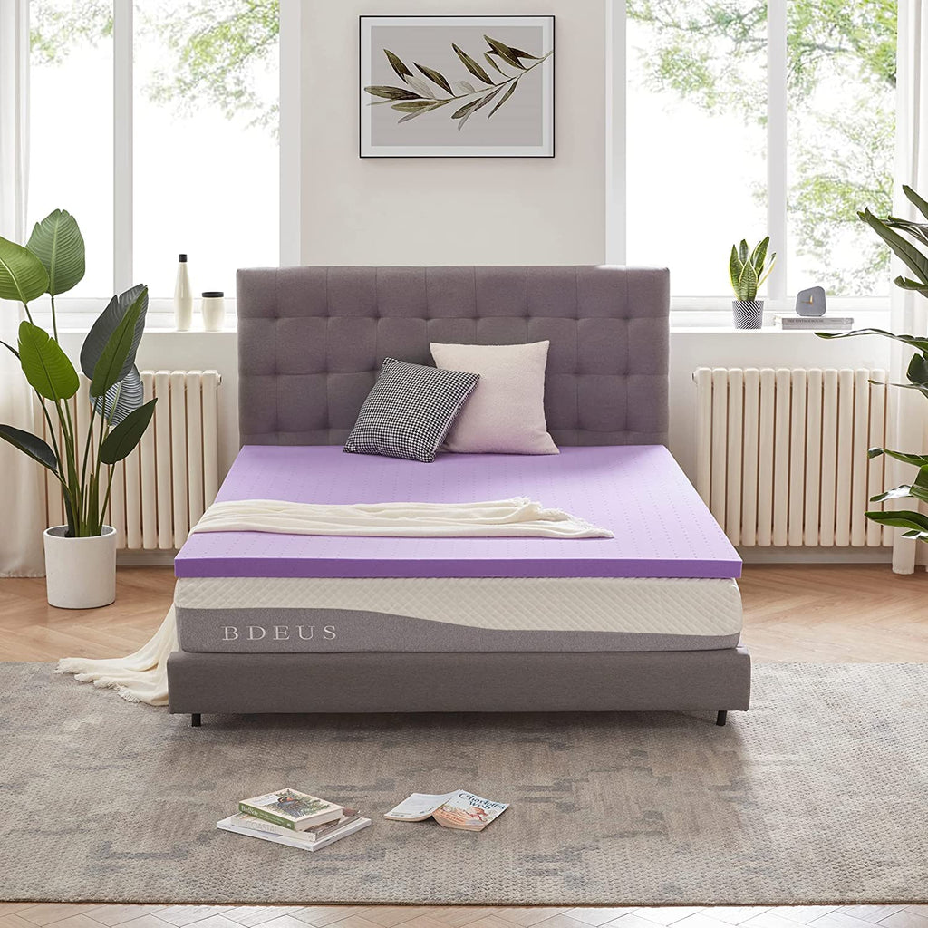 SINWEEK Gel Memory Foam Mattress Topper