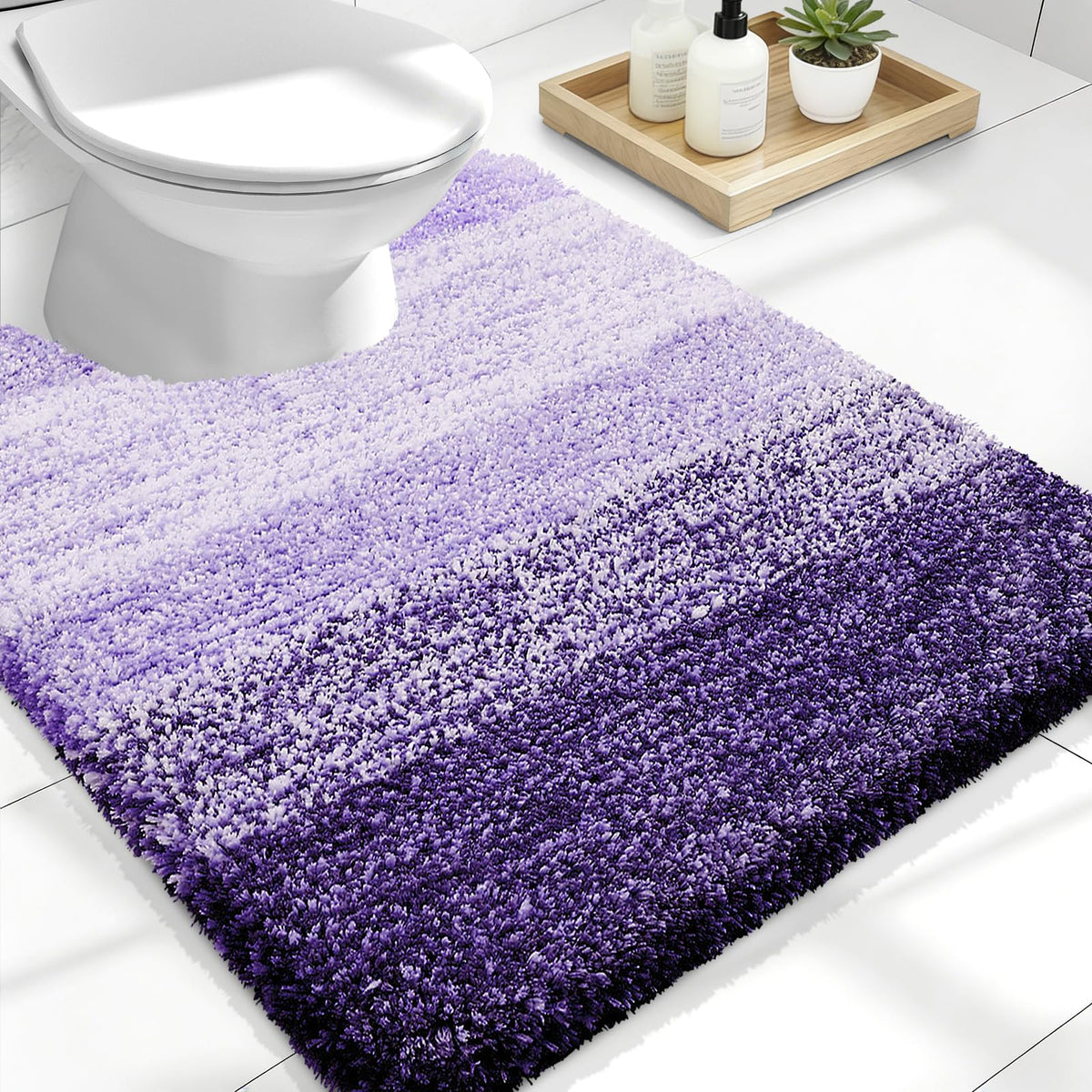 OLANLY Extra-Soft Absorbent Microfiber Bathroom Rug Mat