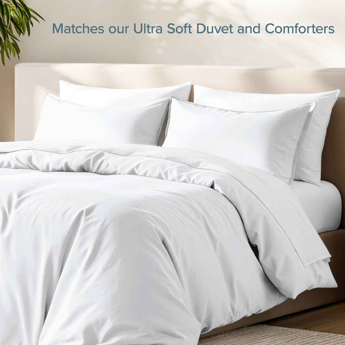 Bare Home Microfiber Pillow Sham Covers