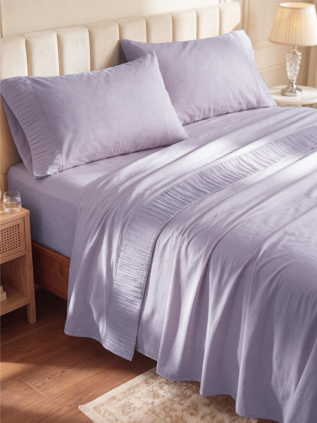 Bedsure Sheet Set - Soft Sheets - Breathable & Cooling - Hotel Luxury - Easy Care Polyester Microfiber Bedding