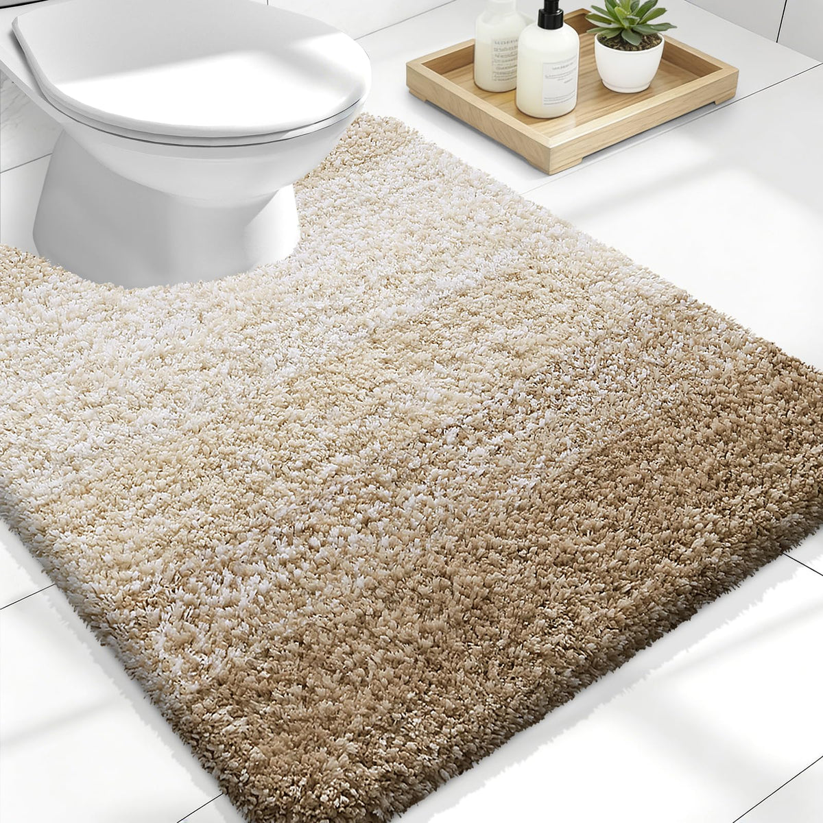 OLANLY Extra-Soft Absorbent Microfiber Bathroom Rug Mat