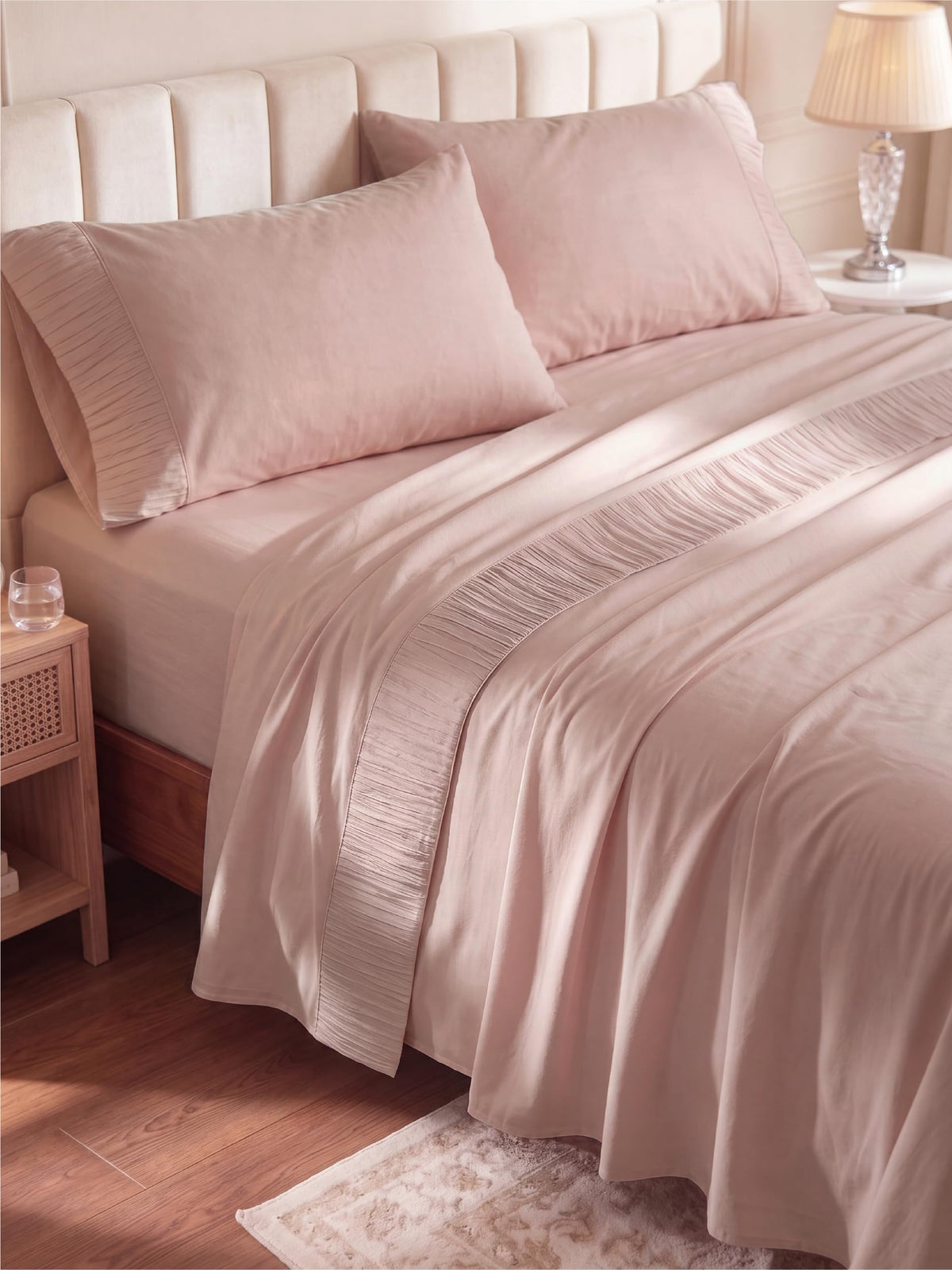 Bedsure Sheet Set - Soft Sheets - Breathable & Cooling - Hotel Luxury - Easy Care Polyester Microfiber Bedding
