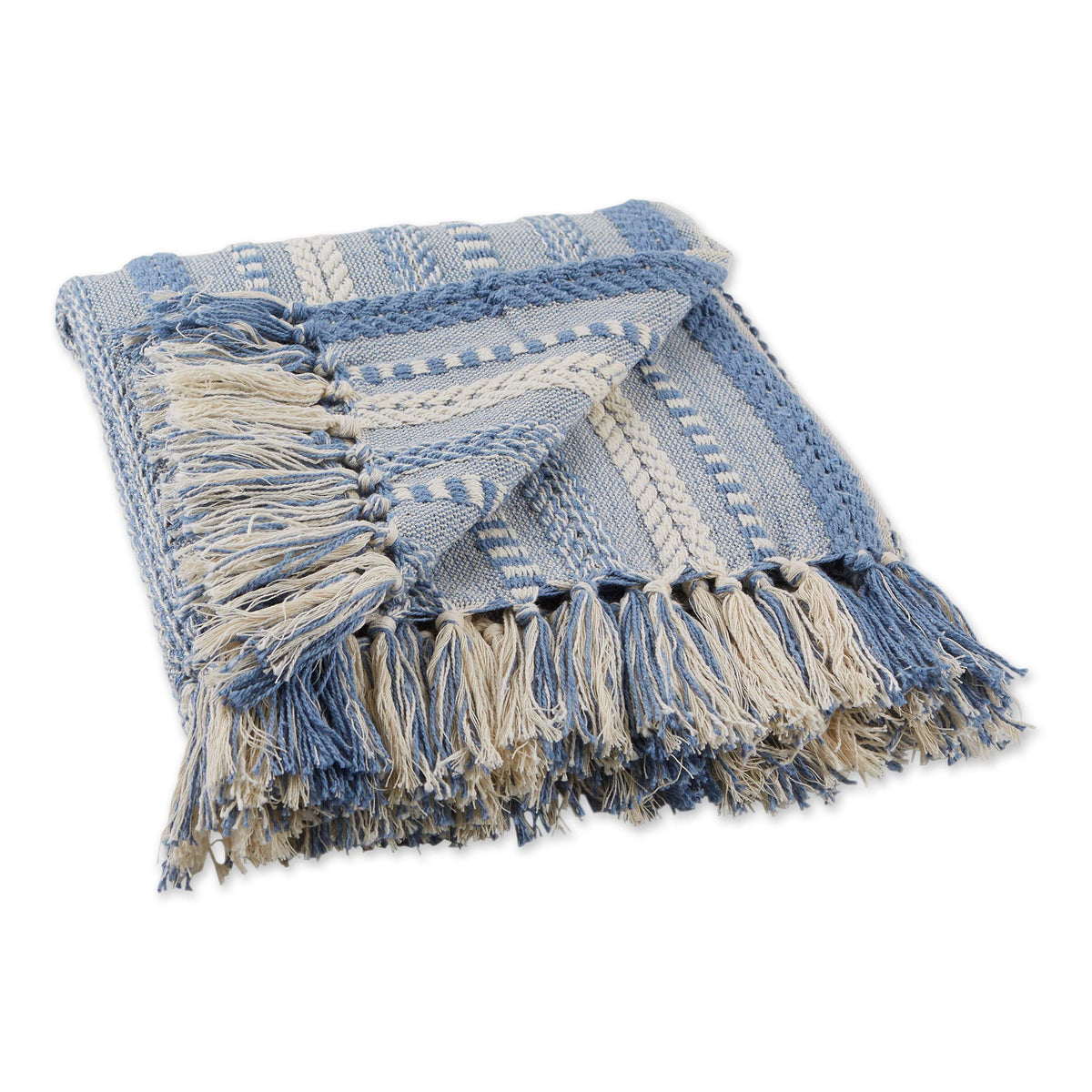 DII Braided Striped Decorative Throw Blanket for Sofa