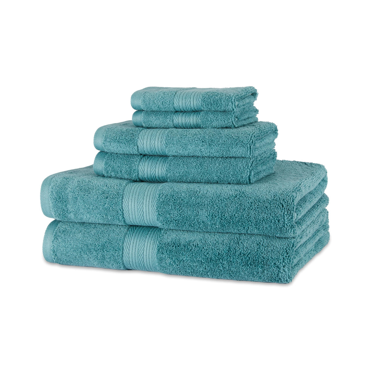 Amazon Basics Oversized Fade-Resistant Cotton Towel Set