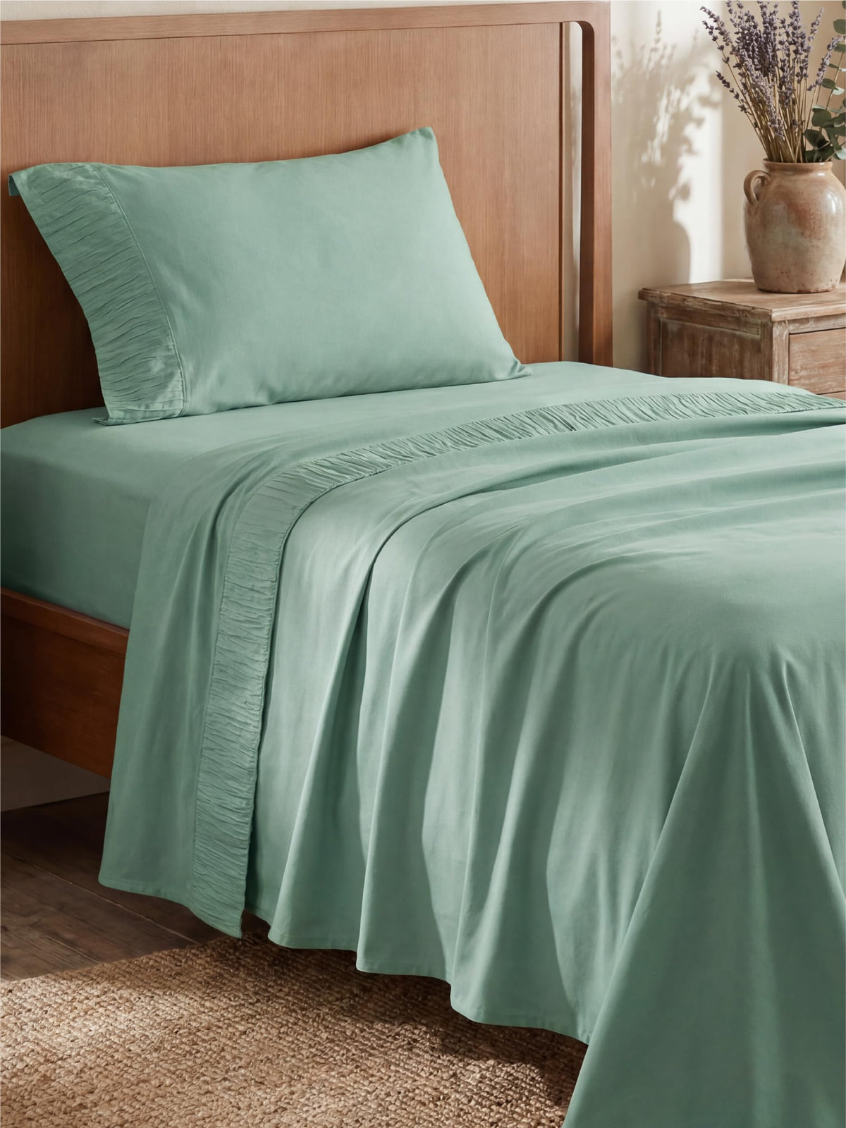 Bedsure Sheet Set - Soft Sheets - Breathable & Cooling - Hotel Luxury - Easy Care Polyester Microfiber Bedding