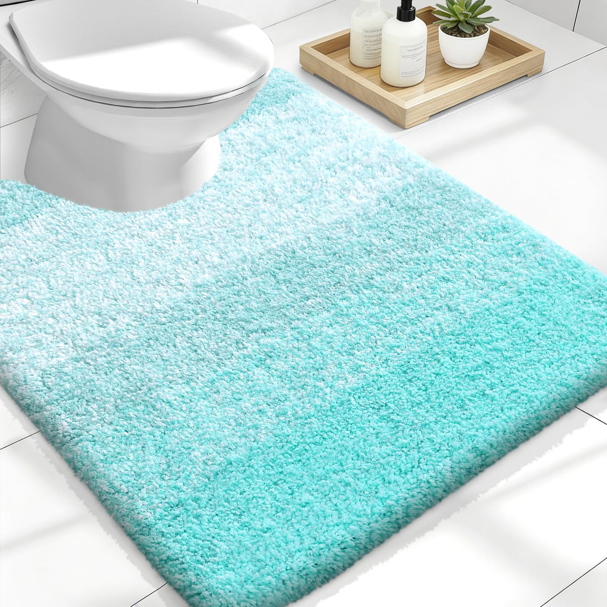OLANLY Extra-Soft Absorbent Microfiber Bathroom Rug Mat