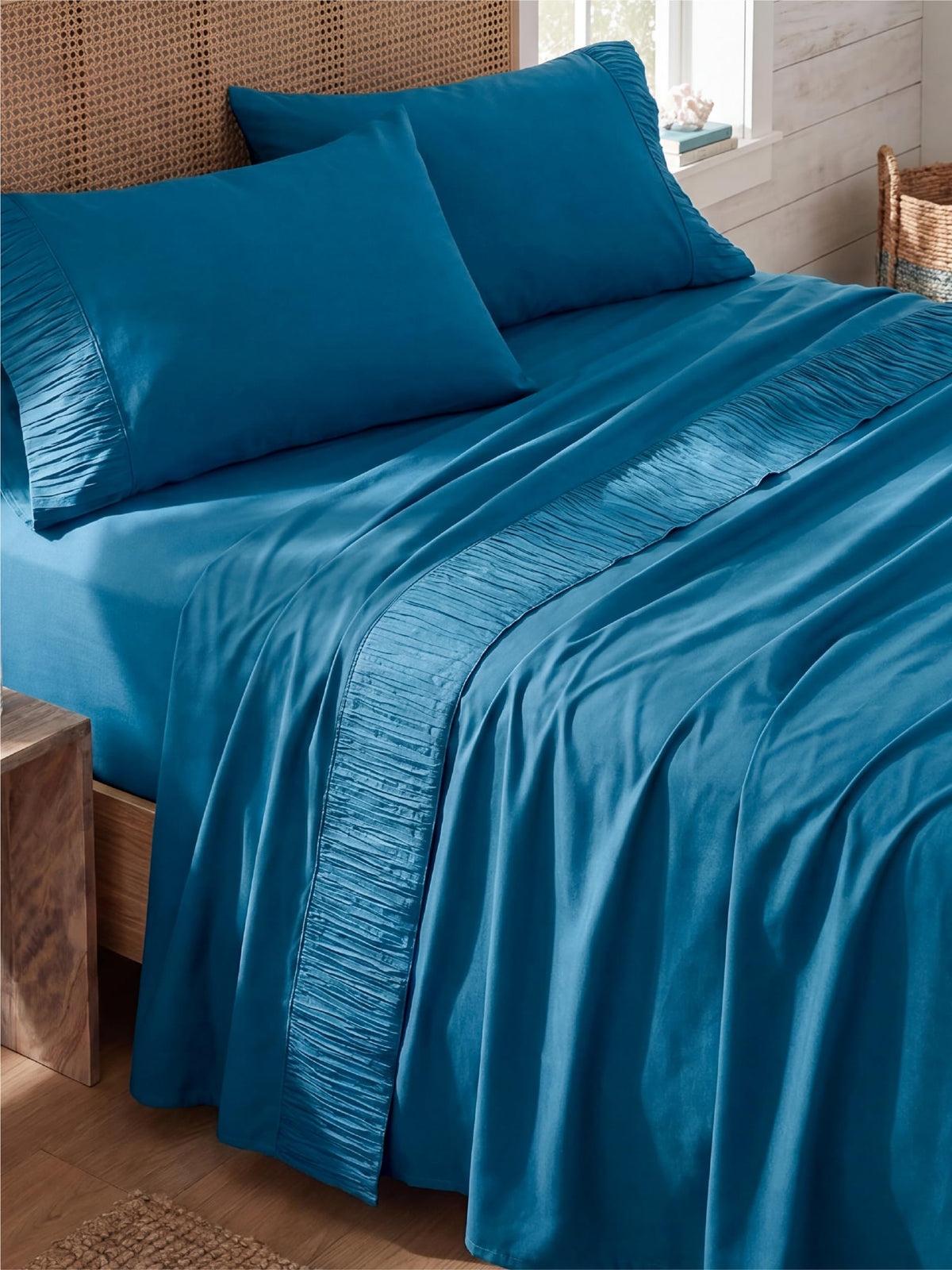 Bedsure Sheet Set - Soft Sheets - Breathable & Cooling - Hotel Luxury - Easy Care Polyester Microfiber Bedding