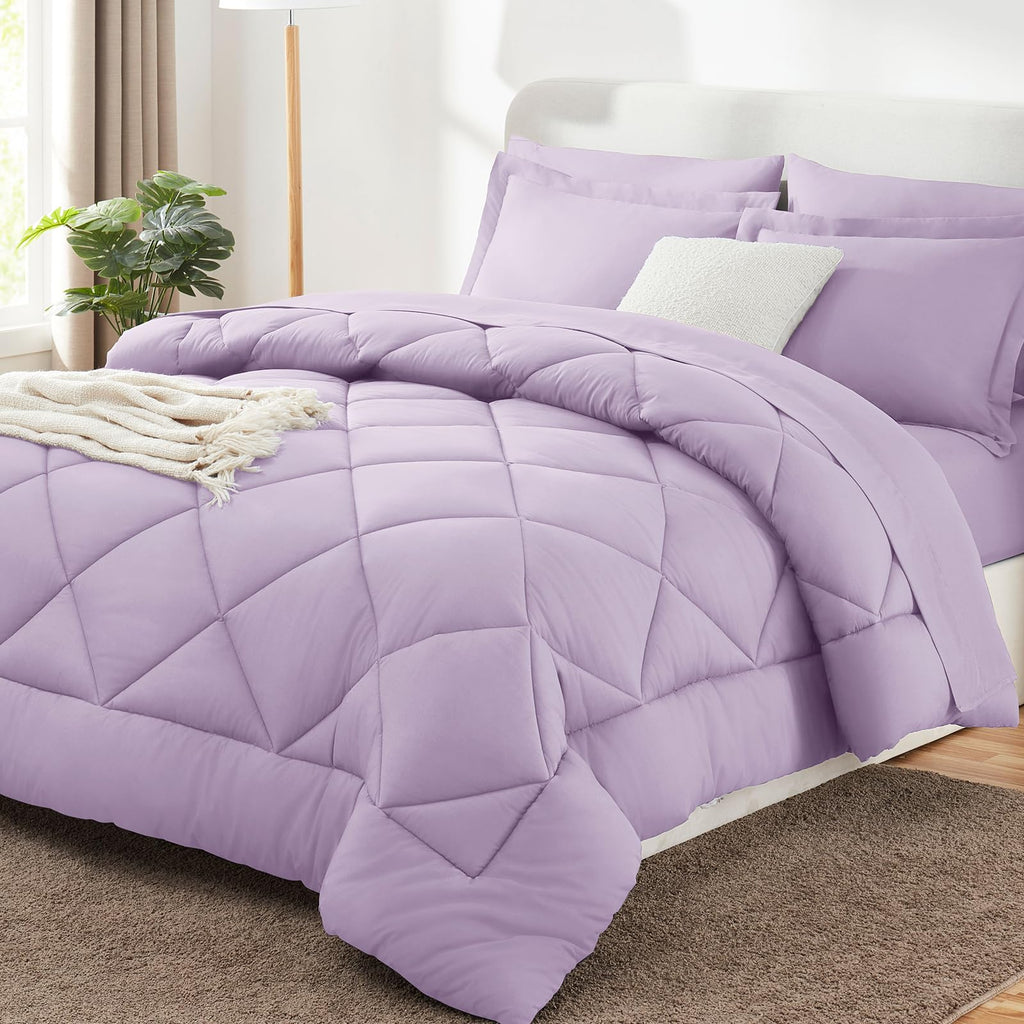 CozyLux Comforter Set, Down Alternative Bedding Set with Sheets, 5/7 Pieces
