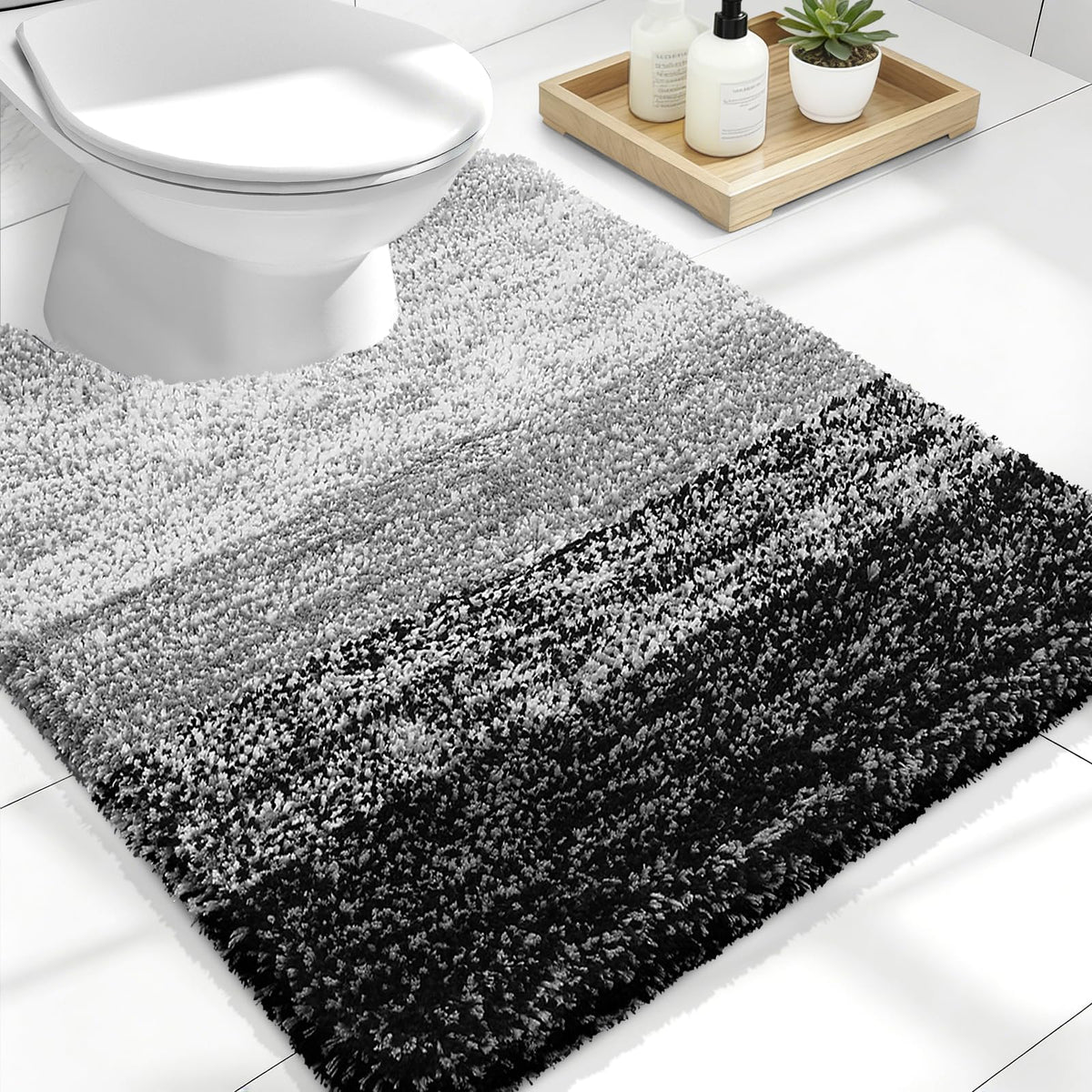 OLANLY Extra-Soft Absorbent Microfiber Bathroom Rug Mat