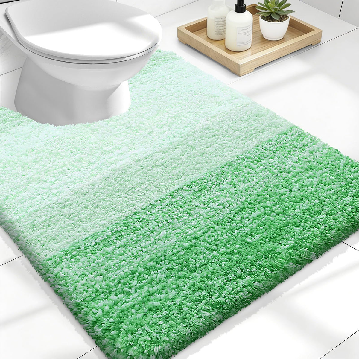 OLANLY Extra-Soft Absorbent Microfiber Bathroom Rug Mat